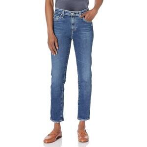 Adriano Goldschmied AG Denim The Prima Crop Jeans Cigarette Crop Mid Rise Sz 26R